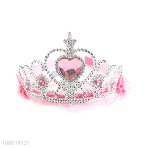 Best price pink cute princess girls crowns for event party