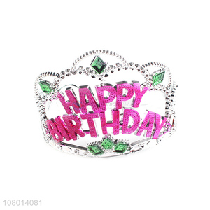 China sourcing plastic birthday party crowns tiaras for sale