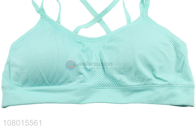 Yiwu market professional fitness yoga bras shockproof sports bra for ladies