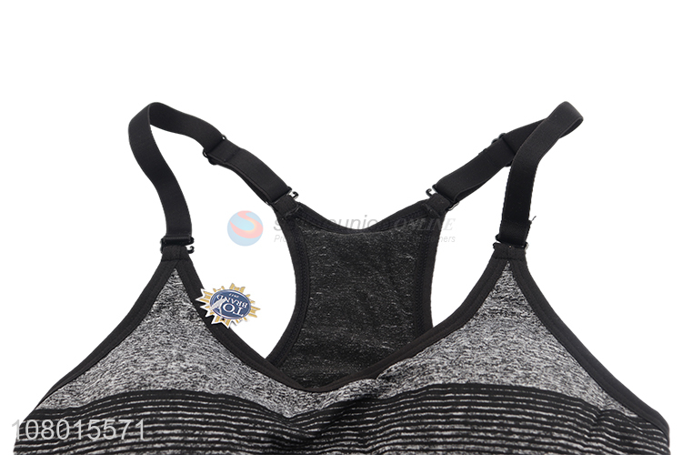 High quality summer breathable wireless soft full supportive fintess yoga bra