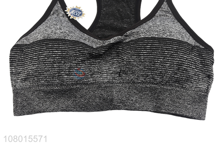 High quality summer breathable wireless soft full supportive fintess yoga bra