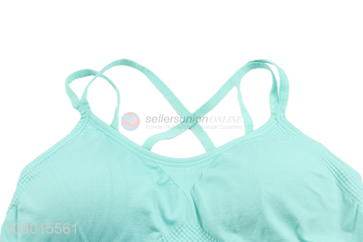 Yiwu market professional fitness yoga bras shockproof sports bra for ladies