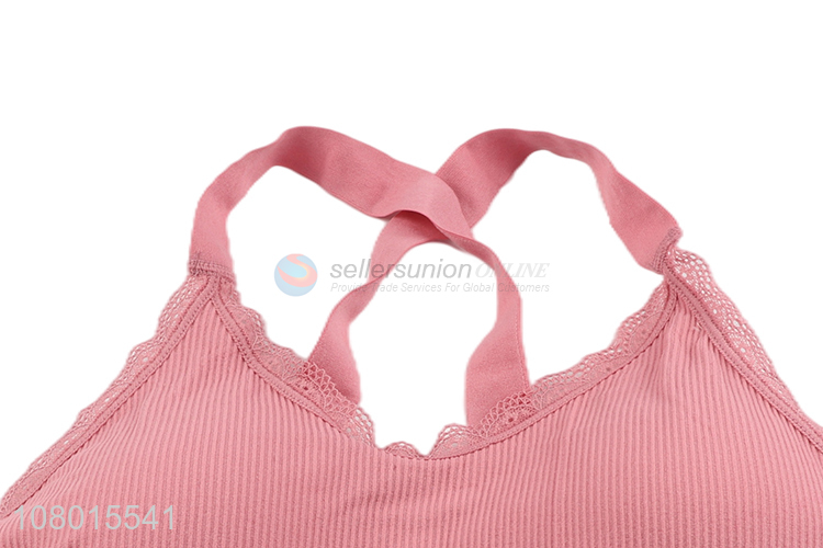 Good quality fashion fitness yoga bra breathable sport bras for women