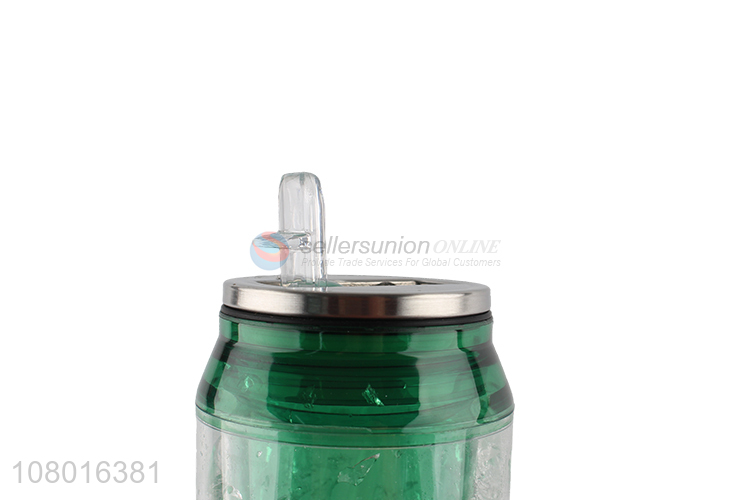 China supplier zip-top can shaped gel freezer cup creative drinking cup