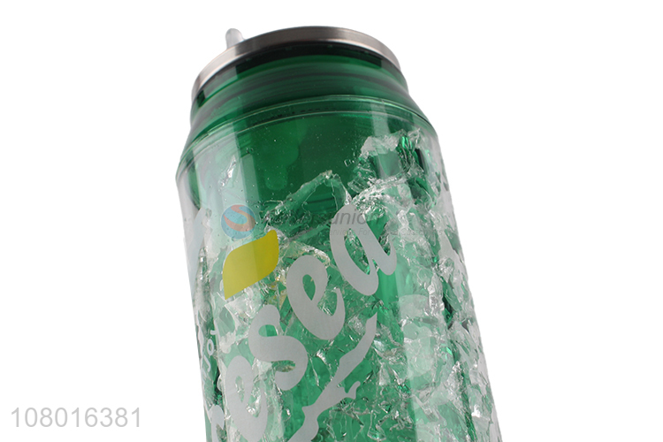 China supplier zip-top can shaped gel freezer cup creative drinking cup