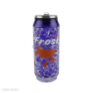 Hot items pop-top can shaped cold drinks cup reusable cooling tumbler