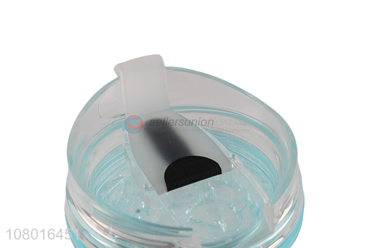 Low price cute plastic gel freezer tumblers cartoon drinking cup
