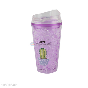 Online wholesale summer plastic fashion cooling cup juice cup for ladies