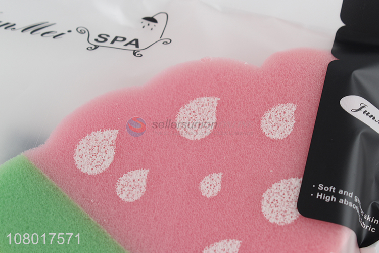 Cute design skin-friendly reusable shower bath sponge for sale