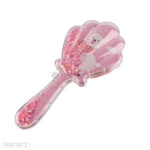 Popular products pink shell hairdressing massage comb for ladies