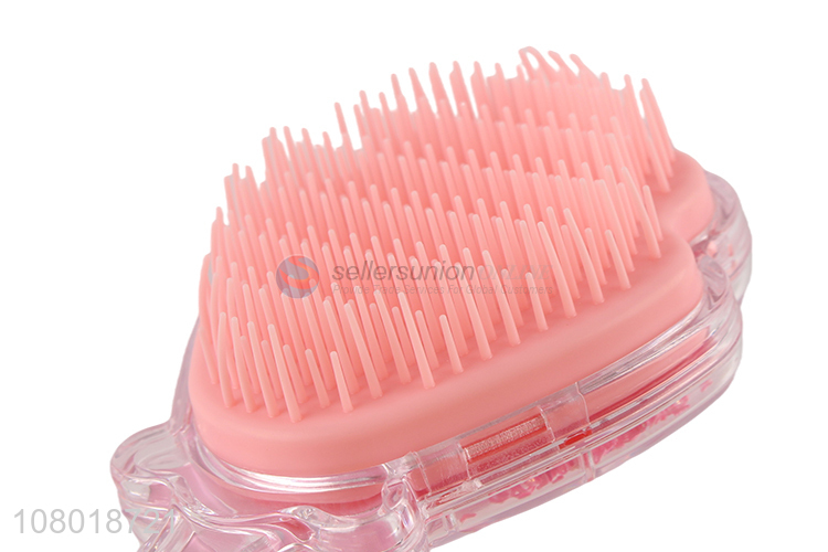 Popular products pink shell hairdressing massage comb for ladies