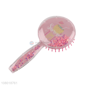 Factory wholesale pink plastic comb creative massage comb