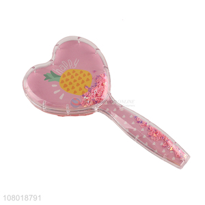 New arrival heart-shaped plastic massage comb ladies hairdressing comb