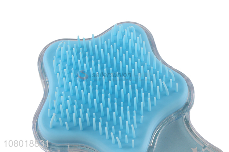 Low price sale blue creative plastic massage comb for ladies