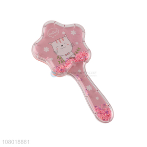 Best seller cartoon print massage comb for ladies hairdressing comb