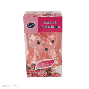 Cute Design Rose Scented Gel Crystal Beads Air Freshener