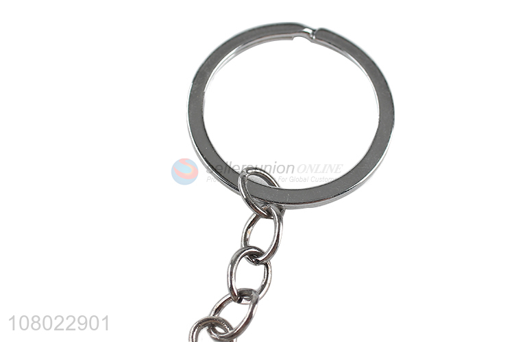Factory supply key chain metal enameled keychain keyring for ladies
