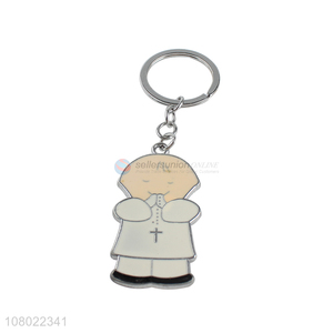 Wholesale cartoon zinc alloy keychains custom 2D 3D epoxy key chain