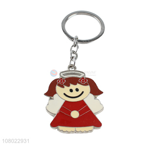 Hot selling zinc alloy metal keychains epoxy key chain cheap keyring