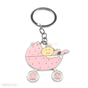 Latest imports zinc alloy key chain enamel key ring metal key chains