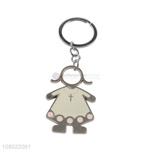 Recent design adorable key chain personalized enamel zinc alloy keychains