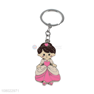 Top product cute zinc alloy metal keychains key chain for women girls