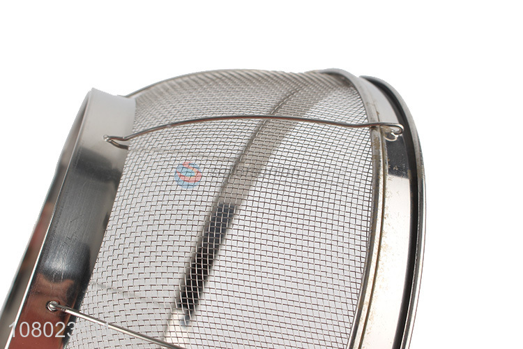 High Quality Wide Edge Stainless Steel Colander Basket