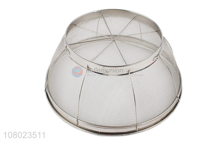 High Quality Wide Edge Stainless Steel Colander Basket