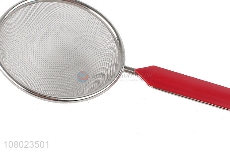 Best Quality Stainless Steel Oil Strainer With Plastic Handle