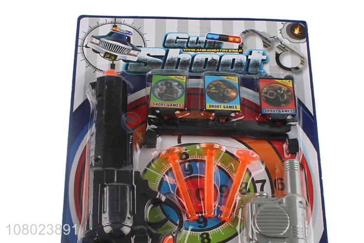 China factory plastic children soft bullet gun toys police set toys