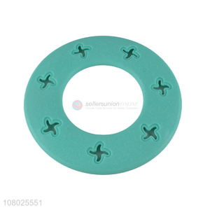 High quality portable hollow silicone flying disc for pet toy