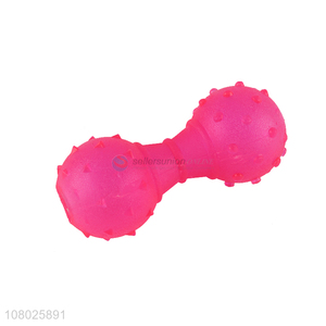 Best selling pink creative pet toy silicone chew toys