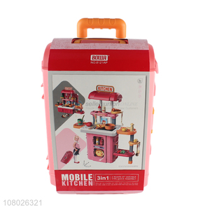 New products mobile kitchen pretend play toy for children gifts