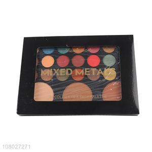 Hot sale 24 colors eyeshadow contour palette metallic eyeshadow palette