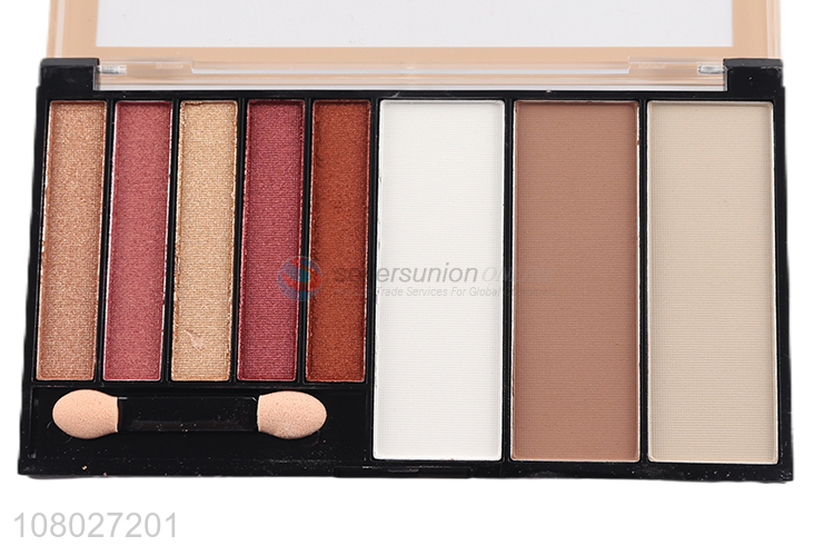 Online wholesale cheap 8 colors shimmer eyeshadow and contour palette