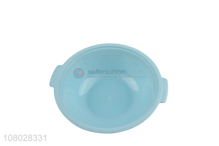 Hot sale blue round plastic storage box for household