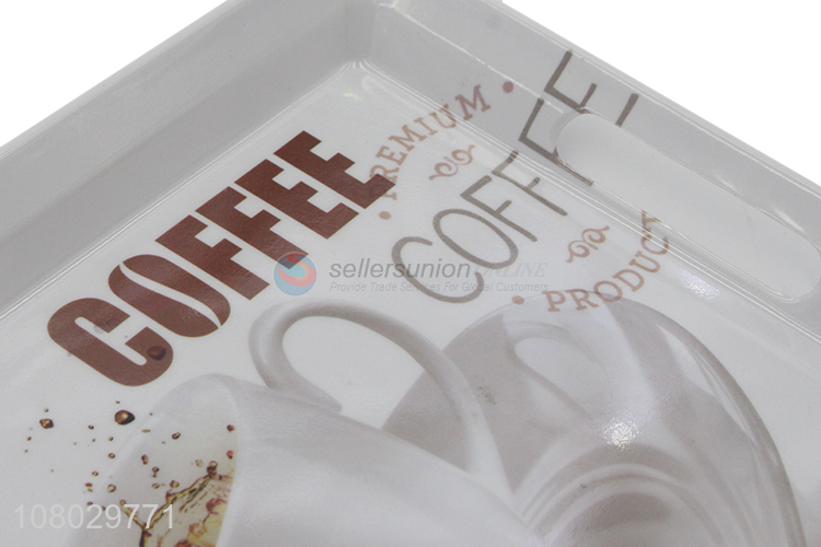 Hot selling hotel restaurant cafe serving tray melamine fast food trays