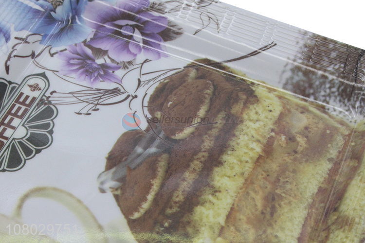 Yiwu market melamine serving platter reusable serving tray with handles