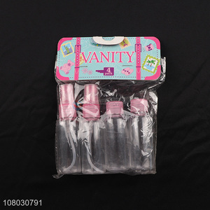 Popular products 4pieces portable travel cosmetic bottle set