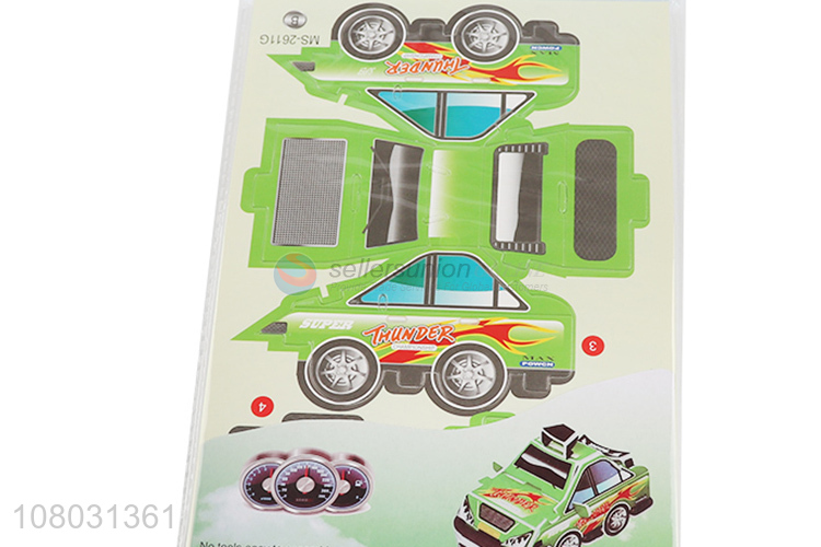 Cheap price eco-friendly creative car 3D puzzle toys for children