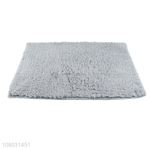 Yiwu factory soft grey plush carpet floor mats for household