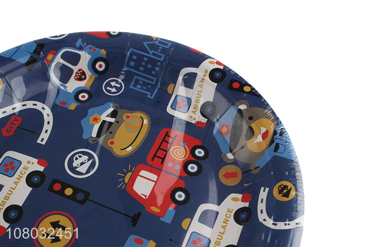 Good Quality Color Printing Disposable Paper Plate Wholesale