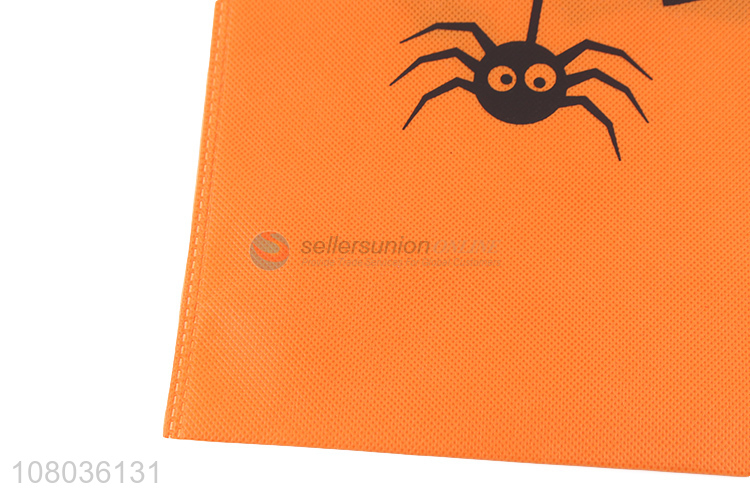 Good selling orange halloween style non-woven fabric shopping bag