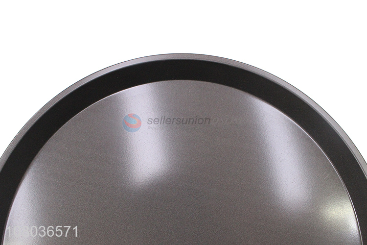 Wholesale black round iron dinner plate creative cheese plate