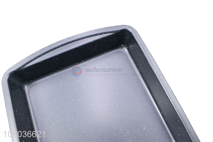 Best selling iron non-stick binaural square baking dish