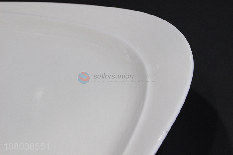 Hot Selling White Ceramic Plate Household Kitchen Tableware