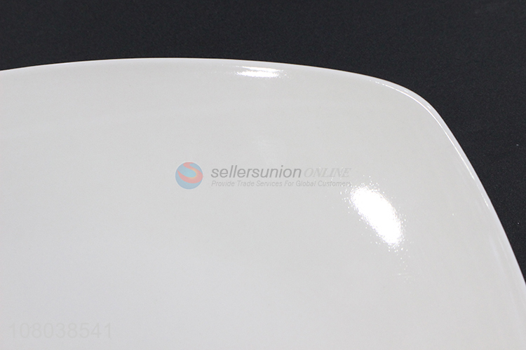 Yiwu Market White Ceramic Plate Household Kitchen Tableware