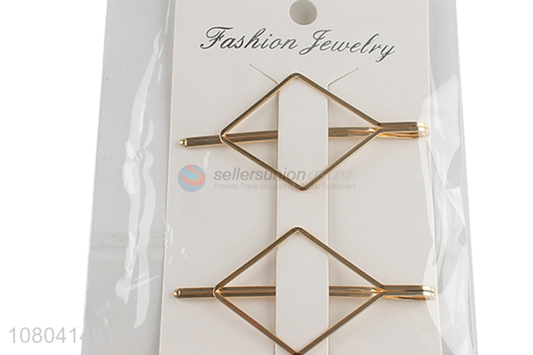 Yiwu factory simple design women alloy hairpin for sale