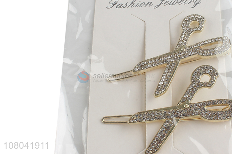 Top selling fashionable women hairpin hair clips for decoration