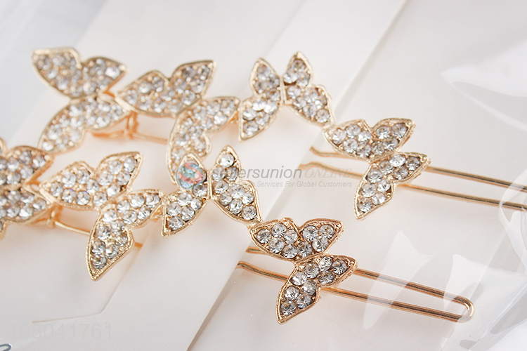 Good price fashion butterfly shape girls hairpin for sale